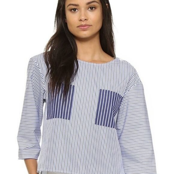 MARK D. SIKES STRIPED TOP, SIZE 4, NWOT - Picture 1 of 8